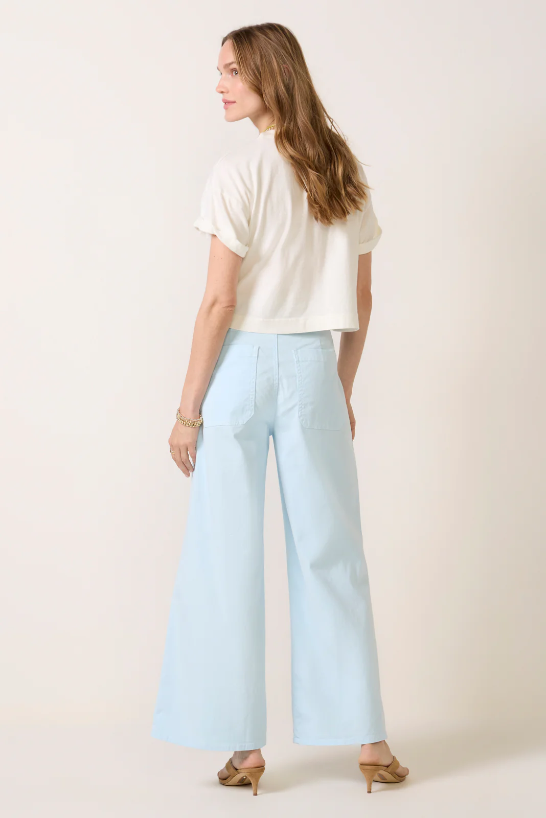 Cropped Sailor Wide Leg Pant - Image 4