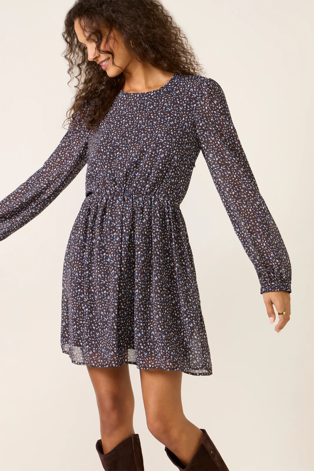 Gisele Floral Mini Dress - Image 3