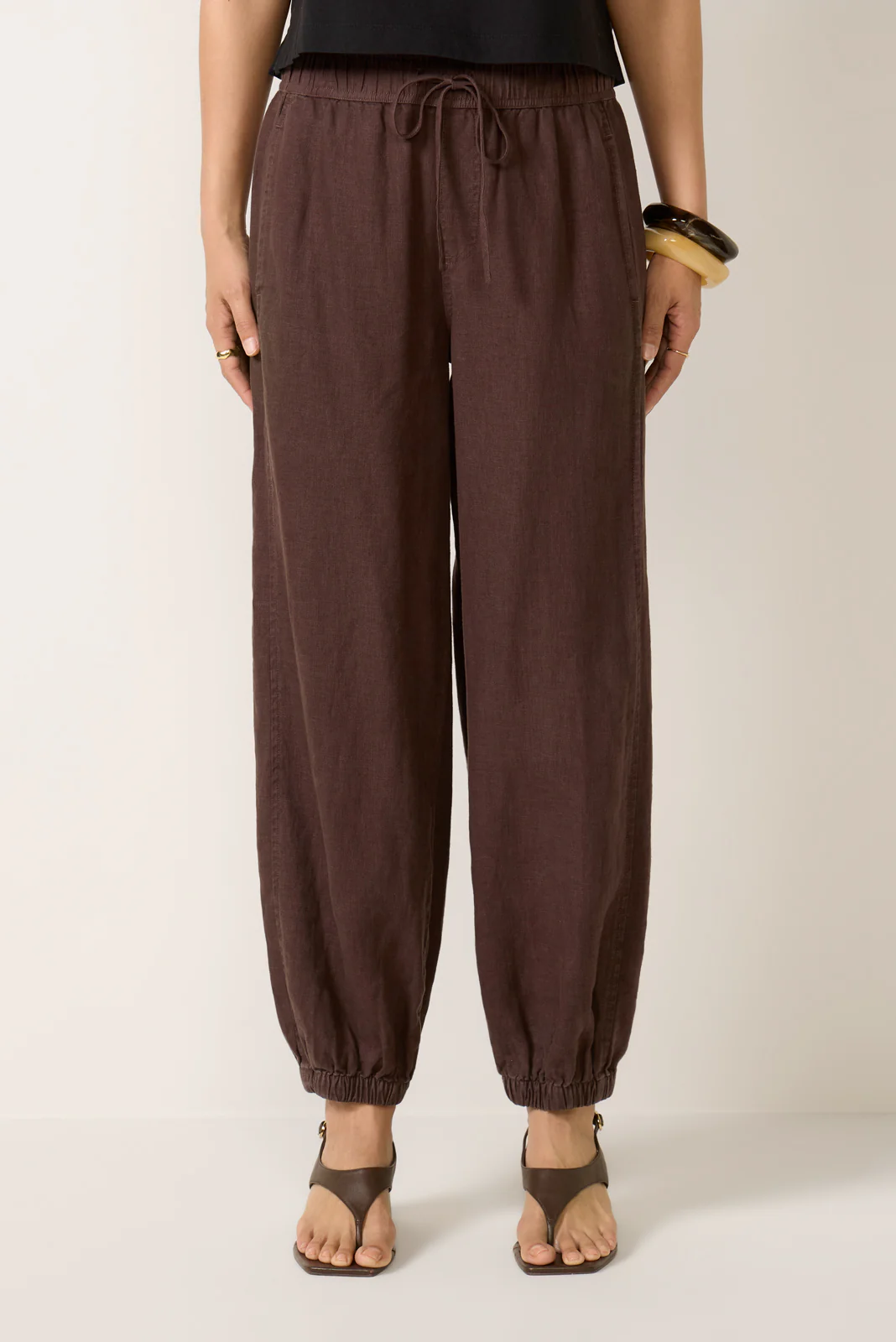 Melody Micro Linen Balloon Pant - Image 5