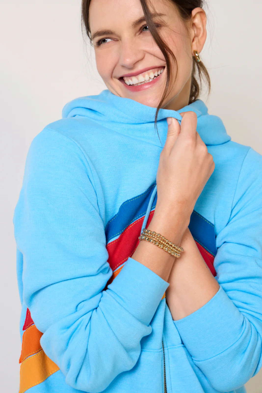 Mountain Stitch Chevron Zip Hoodie - Image 5