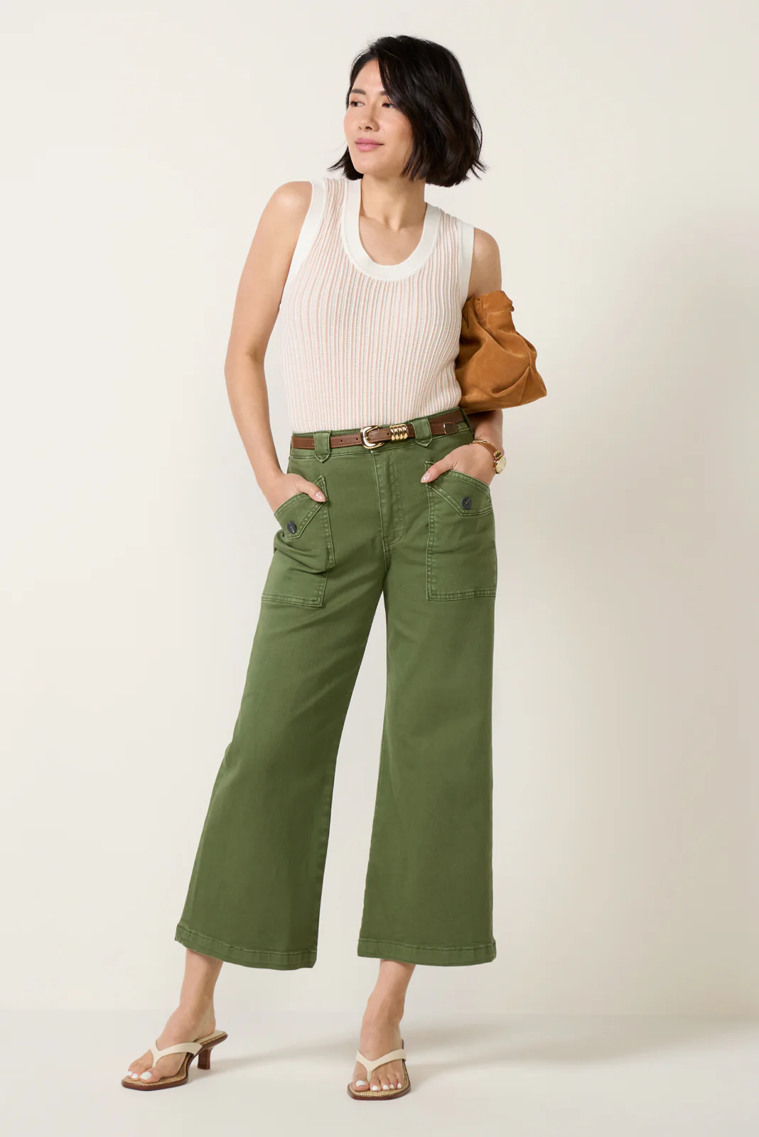 Petite Meg Wide Leg w Utility Pockets Pant
