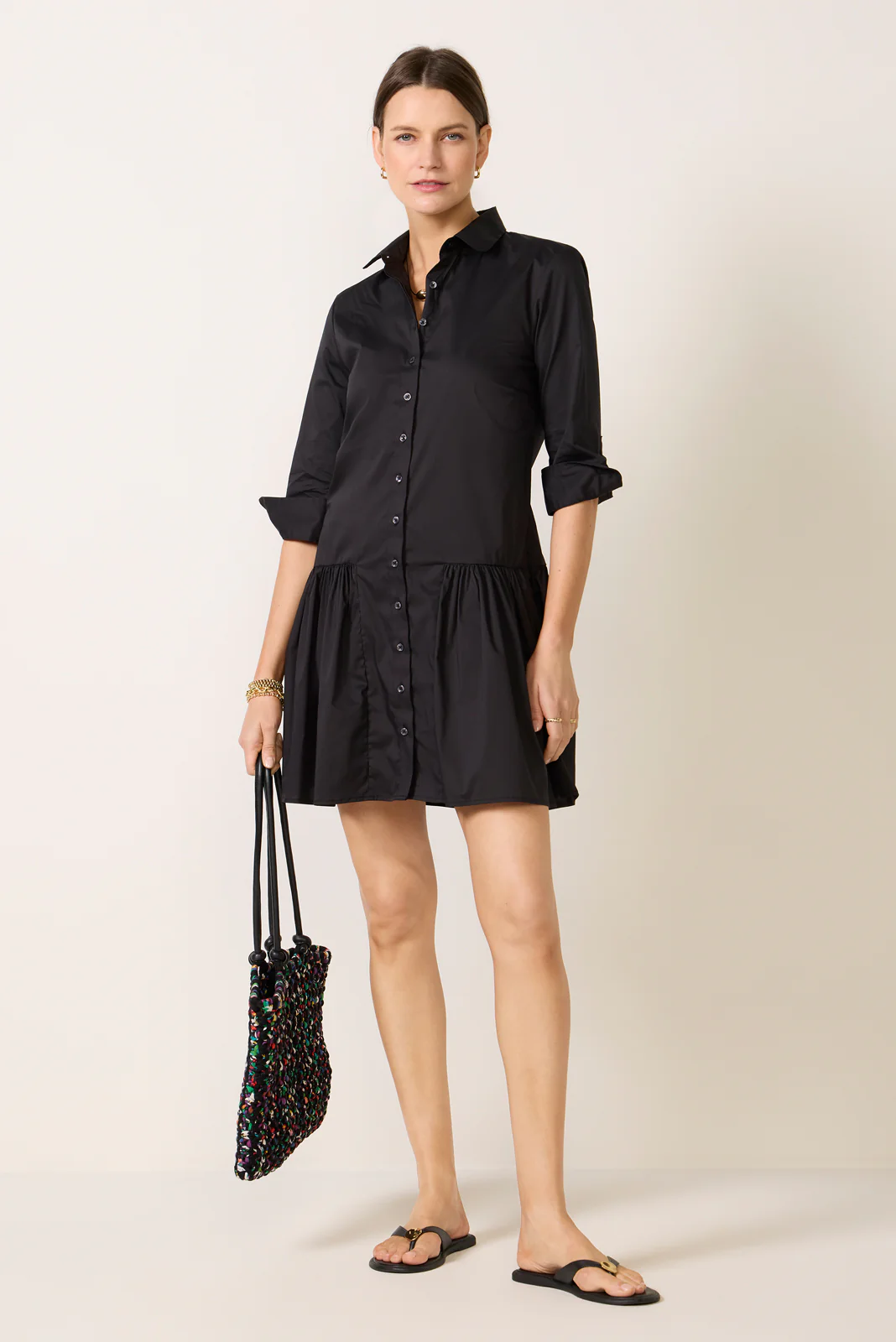 The Drop Waist Shirt Dress - Image 2